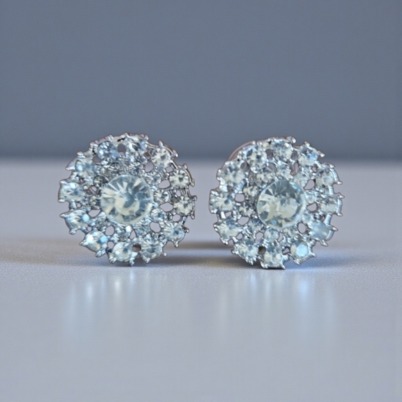 Crystal Stud Earrings - Picture 3 of 4